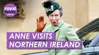 Princess Anne visits a college campus in Northern Ireland