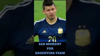 sad moment for Argentina team in 2014 fifa world cup final