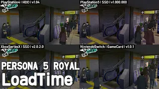 [PS4 vs PS5 vs XboxSX vs Switch] ペルソナ5 ザ・ロイヤル(PERSONA 5 ROYAL)  ロード時間比較(load time)