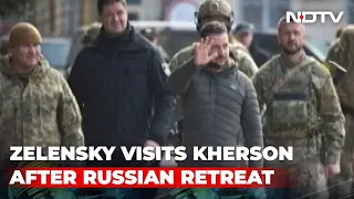 Ukraine President Zelensky Visits Kherson After Russian Troops Withdraw | The News