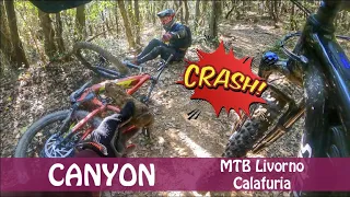 "il problema è che freni!" 😂 crash sul CANYON (KENION) - MTB Livorno Calafuria (tes 2024)