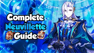 Complete Neuvillette Guide! Best Build, Artifacts, Weapons and Showcase│Genshin Impact