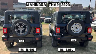 2024 Mahindra Thar Base Model vs Top Model 🔥 | Thar 4x4 Lx vs Thar 4x2 Ax(O) - Detailed Comparison!