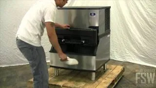 Manitowoc Full Size Cube Ice Machine w/ Storage Bin - Indigo Series Video (ID-0302A_B-170)