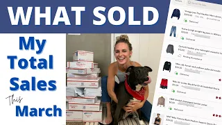 My March Poshmark Sales Total | What Sold As A full-Time Clothing Reseller
