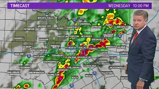 D-FW weather timeline: Tornado watch issued for parts of North Texas until 10 p.m.