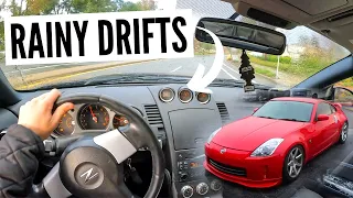 Thrilling Nissan 350z HR Drive / Drifting! + Rev-Up Update! *POV*