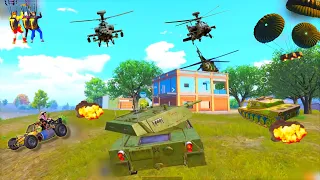 Tank Vs Helicopter Fight With M202 | 😈M202 DESTROY HELICOPTER WAR | best gun in payload mode