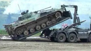 Loading of BMP-2 on the Tatra T-815 (Part 2)