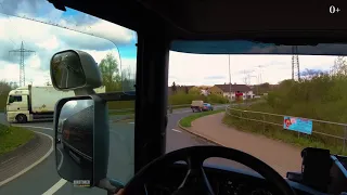 POV Truck driver from Germany to Netherlands by Scania R450 Black Truck