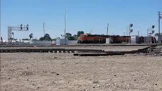 [4K] Railfanning Amtrak & BNSF Trains in the Stockton Diamonds, CA