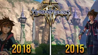 Kingdom Hearts 3 - 2018 Vs 2015 Graphics Comparison - We've Come a Long Way