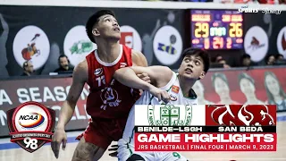 NCAA Season 98 JBB: Game Highlights - LSGH vs San Beda | Final Four (March 9, 2023)