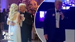 EXCLUSIVE: Watch Donald Trump give a toast and dance at daughter Tiffany’s wedding | Page Six