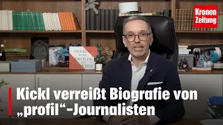 Kickl verreißt Biografie von „profil“-Journalisten | krone.tv NEWS