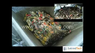 Aluminium cans shredding by 2 shaft shredder K 10/50 and 3K 10/80 | SatrindTech Stl