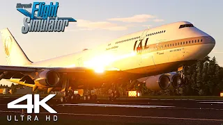 4K EXTREME GRAPHICS! | JAL Boeing 747-8 Smooth Landing At Narita Airport | A MSFS Experience