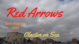 Red Arrows Rolling Display at Clacton on Sea - 26th august 2021