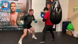 Canelo Alvarez  entrenando