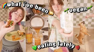 What I've been eating lately 🍌 vegan 🥒 dealing w/ my suspicious produce 🌱