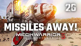 All Long Range Missiles | Mechwarrior 5: Mercenaries | Full Campaign Playthrough | Episode #26