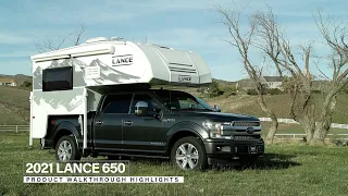 Lance 650 Truck Camper | Floor Plan Walkthrough & Feature Highlights