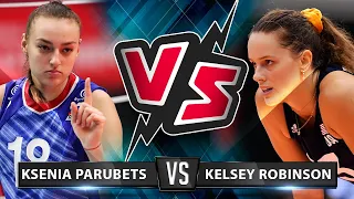 Ksenia Parubets vs Kelsey Robinson | Who's the BEST for you? | Powerfull spikes | VNL 2019 |