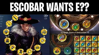 DTM ESCOBAR OPENS MANY LEGENDARY BLESSED MAGIC STONE BOXES AND ENHANCES MAGIC STONES | MIR4