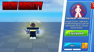 *NEW* ABSOLUTE CONFIDENCE ABILITY in Roblox Blade Ball (BROKEN)