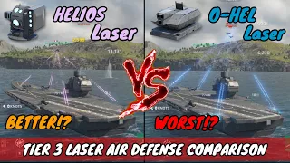 Helios Laser Vs Oerlikon HEL Laser Air Defense Test | Modern Warships