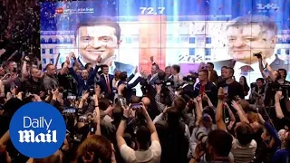 Ukrainian comedian Volodymyr Zelensky wins the presidential election