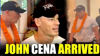 🥳John Cena arrived In HYDERABAD for WWE Superstars Spectacle 2023