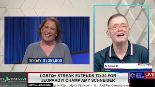 LGBTQ+ Streak Extends to 30 For Jeopardy! Champ Amy Schneider