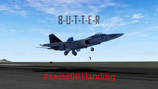 F-22 RAPTOR BUTTER LANDING -32fpm | (X-Plane 10 Mobile)