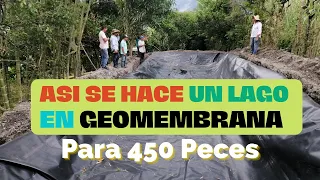 ASÍ SE HACE UN LAGO EN GEOMEMBRANA