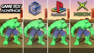 The Hulk (2003) GBA vs Gamecube vs Playstation 2 vs Xbox Original - Which One is Better!