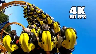 Dominator Roller Coaster Back Seat POV 4K Kings Dominion Amusement Park Virginia