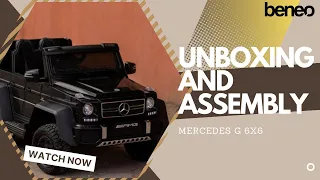 Unboxing and assembly of Mercedes G63 6X6 electric ride-on car (MOST AWAITED VIDEO)