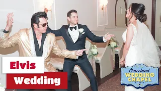 Nicholas & Jessica's Elvis Wedding Ceremony at Graceland Chapel | Las Vegas