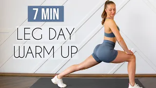 LEG DAY WARM UP ROUTINE (dynamic stretching, hip openers, & glute activation)