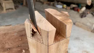 Amazing TECHNIQUES Traditional Japanese Joints With H Carpenter Hand Cutting Skills Presentation