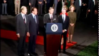 President Reagan’s Remarks with 3 Former Presidents on Anwar Sadat’s Funeral on October 8, 1981