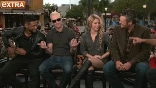 'The Voice' Coaches Joke About Adam Levine's Blonde Hair
