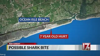 Girl taken to hospital after shark bite in surf at NC island