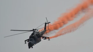 Czech Air Force MIL MI-24 Hind at Texel Airshow 2015 (DutchPlaneSpotter)