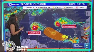 Tracking the Tropics: Hurricanes Lee and Margot — and everything else in the tropics