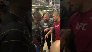 ADESANYA AND PEREIRA TALK AFTER FIGHT #UFC287