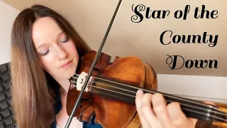 Star of the County Down | ♫ Irish folk tune with vocals, violin, bass, guitar & on screen lyrics
