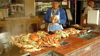 Dungeness Crab Served on Fisherman's Wharf, San Francisco