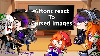 {Aftons react to Cursed Images} ~Gacha Club~ =Churro Frappe= |Fnaf|